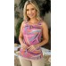 021417 - Regata Ramany Estampa Folhas Bordadas